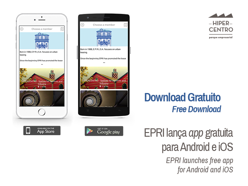EPRI lana app para Android e iOS